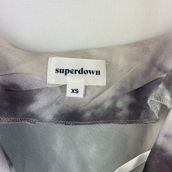 REVOLVE superdown Krystal Slit Maxi Dress in Grey Tie Dye Size XS - Picture 9 of 9